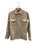 PENDLETON（ペンドルトン）の古着「50's オープンカラーチェックシャツ」｜ベージュ