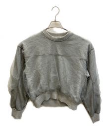 MAISON SPECIAL（メゾンスペシャル）の古着「Tulle Combination Sweatshirt」｜グレー