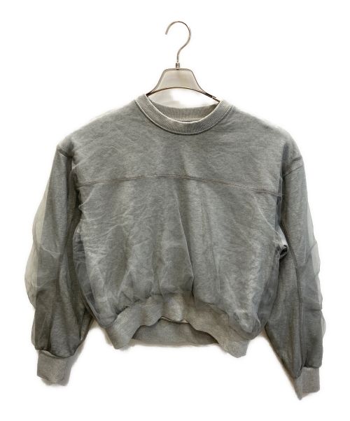 MAISON SPECIAL（メゾンスペシャル）MAISON SPECIAL (メゾンスペシャル) Tulle Combination Sweatshirt グレー サイズ:FREEの古着・服飾アイテム