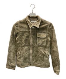 nonnative（ノンネイティブ）の古着「WORKER JACKET COW SUEDE」｜カーキ