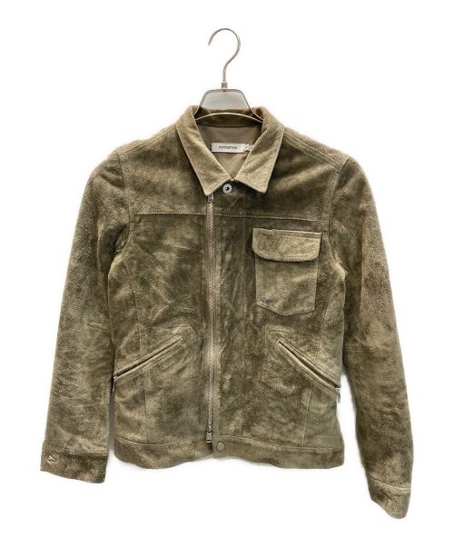 nonnative（ノンネイティブ）nonnative (ノンネイティブ) WORKER JACKET COW SUEDE カーキの古着・服飾アイテム