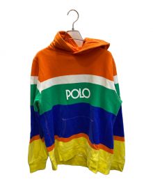 POLO RALPH LAUREN（ポロ・ラルフローレン）の古着「ロゴプリントプルオーバーパーカー」｜マルチカラー