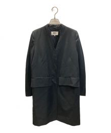 MM6 Maison Margiela（エムエムシックス メゾンマルジェラ）の古着「ノーカラーコート」｜ブラック