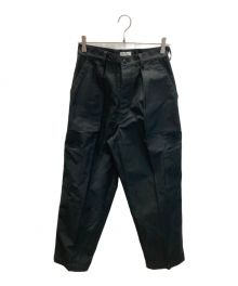 URBAN RESEARCH×SHIOTA（アーバンリサーチ×シオタ）の古着「バックサテンUTILITY TROUSERS」｜ブラック