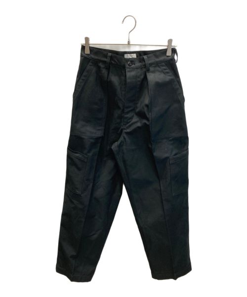 URBAN RESEARCH（アーバンリサーチ）URBAN RESEARCH (アーバンリサーチ) SHIOTA (シオタ) バックサテンUTILITY TROUSERS ブラック サイズ:Sの古着・服飾アイテム