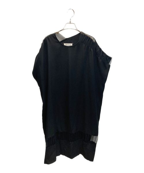 Maison Margiela（メゾンマルジェラ）Maison Margiela (メゾンマルジェラ) Trasparent Detail Dress ブラック サイズ:38の古着・服飾アイテム