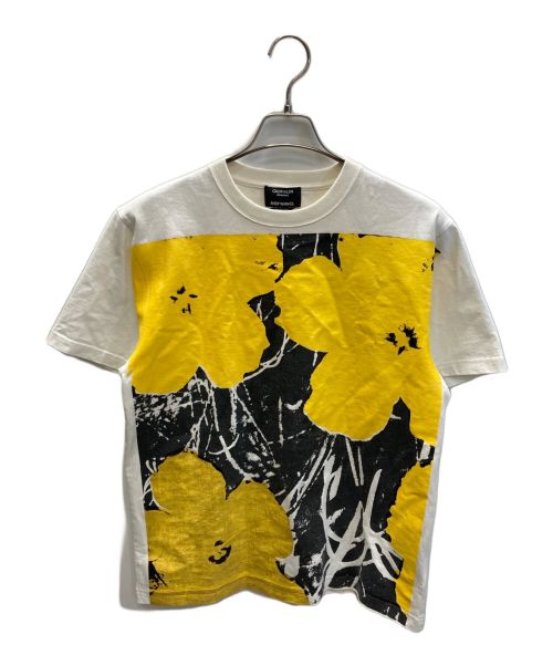 Calvin Klein（カルバンクライン）Calvin Klein (カルバンクライン) ANDY WARHOL (アンディウォーホル) プリントTシャツ ホワイト×イエロー サイズ:Sの古着・服飾アイテム