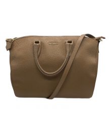 MaxMara（マックスマーラ）の古着「2WAYレザートートバッグ」｜ブラウン