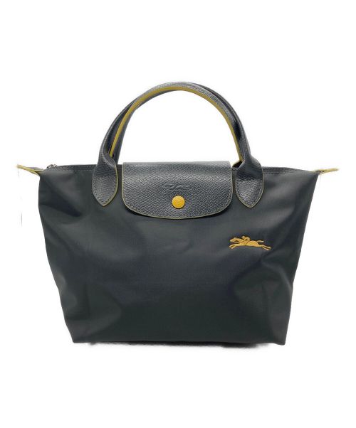 LONGCHAMP（ロンシャン）LONGCHAMP (ロンシャン) ル  プリアージュ トップハンドルハンドバッグ グレーの古着・服飾アイテム