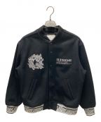 SUPREMEシュプリーム）の古着「support unit varsity jacket」｜ブラック