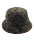 中古・古着 stussy (ステューシー) psychedelic bucket hat ブラウン×グリーン サイズ:L/XL：4480円