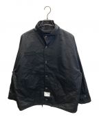 CAMBIOカンビオ）の古着「Oversized Typewriter Military Stand Collar Jacket」｜ブラック