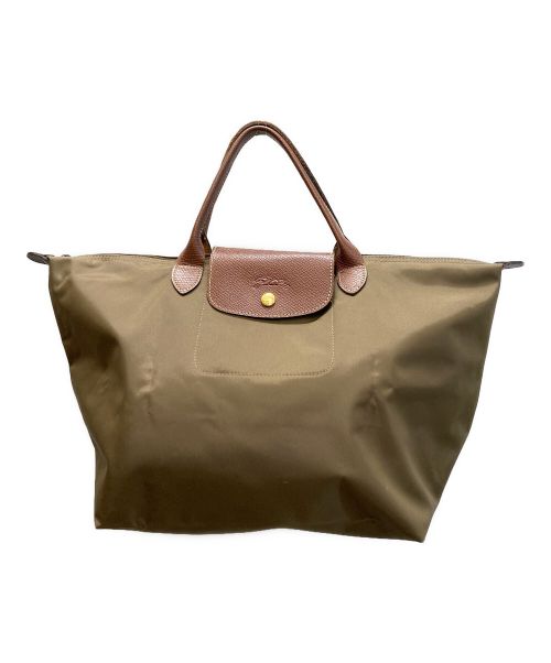 LONGCHAMP（ロンシャン）LONGCHAMP (ロンシャン) ル プリーアージュ トートバッグ オリーブの古着・服飾アイテム