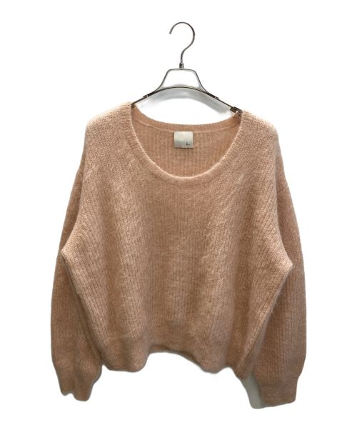 loin.（ロワン）loin. (ロワン) mohair knit ピンク サイズ:FREEの古着・服飾アイテム