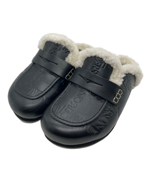 J.W.ANDERSON（ジェイダブリューアンダーソン）J.W.ANDERSON (ジェイダブリューアンダーソン) Leather slides ブラック サイズ:SIZE 36の古着・服飾アイテム