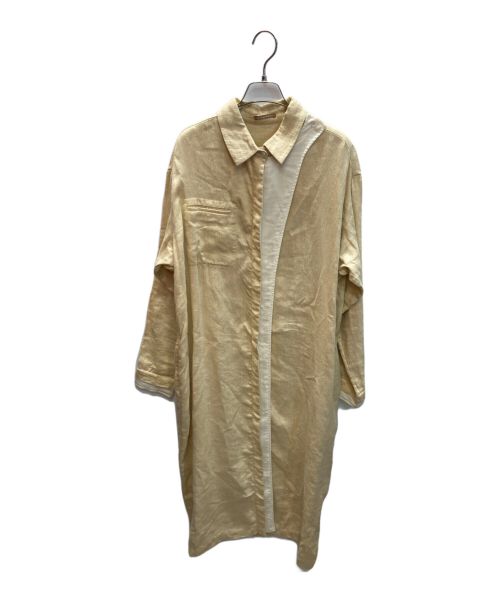NEHERA（ネヘラ）NEHERA (ネヘラ) リネンブレンドデザインシャツワンピース アイボリー サイズ:SIZE Freeの古着・服飾アイテム