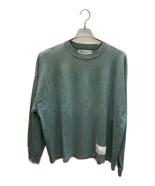 DAIRIKU（ダイリク）DAIRIKU (ダイリク) Embroidery Washed L/S Tee グリーン サイズ:Mの古着・服飾アイテム