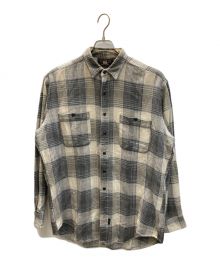 RRL（ダブルアールエル）の古着「チェックネルシャツ」｜グレー