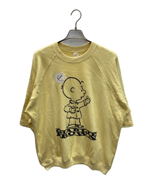 sports wear（スポーツウェア）sports wear PEANUTS (ピーナッツ) JOURNAL STANDARD relume (ジャーナルスタンダード レリューム) 別注 HALF SLEEVE スウェット イエロー サイズ:SIZE M 未使用品の古着・服飾アイテム