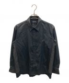 FRED PERRYフレッドペリー）の古着「Mix Panneled Shirt」｜ブラック