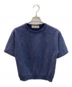 REMI RELIEF×BEAMS PLUSレミレリーフ×ビームスプラス）の古着「Cut Off Short Sleeve Sweat」｜ネイビー