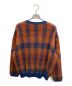 CITY (シティ) MOHAIR CHECK KNIT CARDIGAN ブラウン×ブルー サイズ:2：7000円