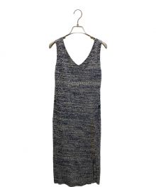 HER LIP TO（ハーリップトゥ）の古着「Double V-neck Knit Dress」｜ネイビー×ホワイト