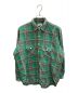 Unlikely（アンライクリー）の古着「Elbow Patch Flannel Work Shirts」｜グリーン