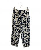 RHC Ron Hermanアールエイチシー ロンハーマン）の古着「Ceramiv Jacquard Pants」｜アイボリー×ネイビー