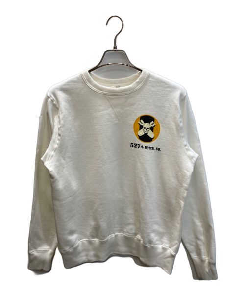 BUZZ RICKSON'S（バズリクソンズ）BUZZ RICKSON'S (バズリクソンズ) SET IN CREW SWEAT 527th BOMB SQ アイボリー サイズ:SIZE Lの古着・服飾アイテム