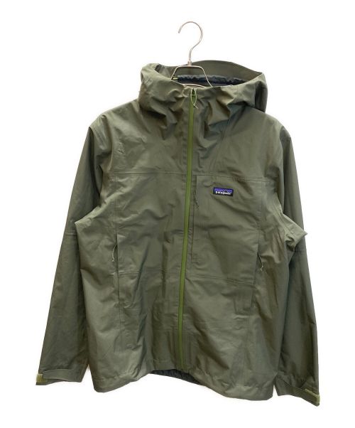 Patagonia（パタゴニア）Patagonia (パタゴニア) ボルダー・フォーク・レイン・ジャケット カーキ サイズ:Mの古着・服飾アイテム