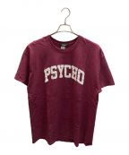 UNDERCOVER jun takahashi×GILDANアンダーカバー ジュン タカハシ×ギルダン）の古着「PSYCHO S/S Tee」｜ボルドー