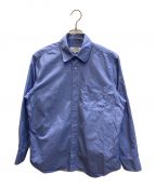 FOLLフォル）の古着「broad heavy washed shirt」｜ブルー