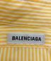 中古・古着 BALENCIAGA (バレンシアガ) バックロゴストライプシャツ ホワイト×イエロー サイズ:34：40000円