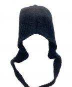 PERVERZEパーバーズ）の古着「Pressed Knit Head Dress」｜ブラック