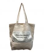 beautiful peopleビューティフルピープル）の古着「bp big name tote SDGs」｜アイボリー