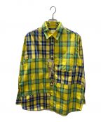 dip ltd×BEAMS PLUSディテール イン パーフェクション×ビームスプラス）の古着「Check Comb shirt」｜イエロー