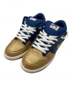 NIKE SB×SUPREMEナイキエスビー×シュプリーム）の古着「Dunk Low OG QS」｜ネイビー×ゴールド