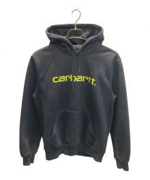 Carhartt WIP（カーハート）の古着「HOODED CARHARTT SWEAT」｜ブラック