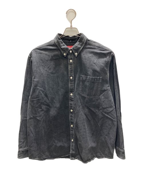 SUPREME（シュプリーム）SUPREME (シュプリーム) Applique Denim Shirt インディゴ サイズ:SIZE Lの古着・服飾アイテム