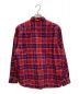 uniform experiment (ユニフォームエクスペリメント) STAR FLANNEL CHECK BIG B.D SHIRT レッド×ネイビー サイズ:2：5000円