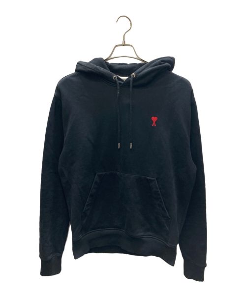 AMI Alexandre Mattiussi（アミ アレクサンドル マテュッシ）AMI Alexandre Mattiussi (アミ アレクサンドル マテュッシ) SMALL ADC HOODIE ブラック サイズ:Mの古着・服飾アイテム