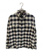 RRLダブルアールエル）の古着「Buffalo Check Twill Workshirt」｜ブラック×アイボリー