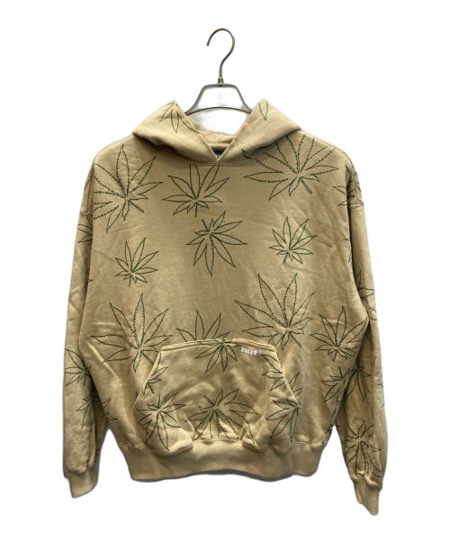 HUF（ハフ）HUF (ハフ) PLANTLIFE FLEECE HOODIE ブラウン サイズ:Sの古着・服飾アイテム