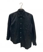 COMME des GARCONS HOMME PLUSコムデギャルソンオムプリュス）の古着「アシンメトリーデザインシャツ」｜ブラック