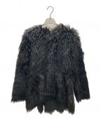 COMME des GARCONSコムデギャルソン）の古着「Faux Fur Blouse」｜ブラック