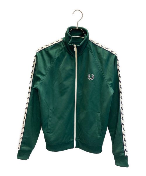 FRED PERRY（フレッドペリー）FRED PERRY (フレッドペリー) TAPED TRACK JACKET グリーン サイズ:ＸＳの古着・服飾アイテム