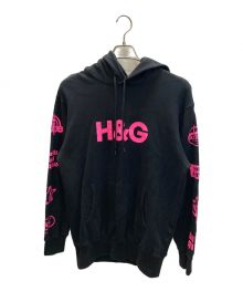 Hysteric Glamour（ヒステリックグラマー）の古着「H&G オーバーサイズパーカー」｜ブラック