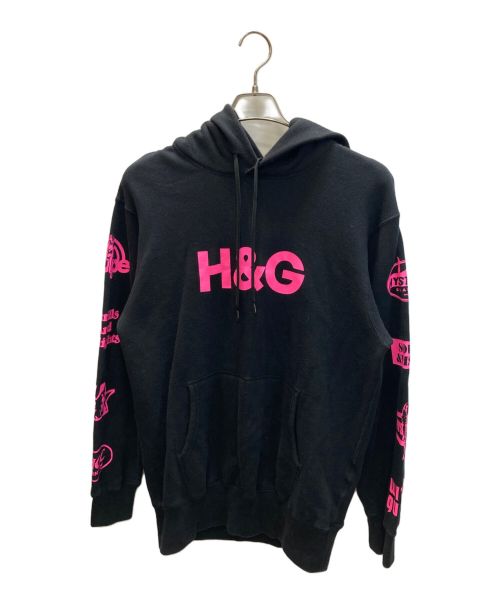 Hysteric Glamour（ヒステリックグラマー）Hysteric Glamour (ヒステリックグラマー) H&G オーバーサイズパーカー ブラック サイズ:Mの古着・服飾アイテム