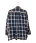 FOLL (フォル) vintage washed check box shirt ネイビー サイズ:2：8000円